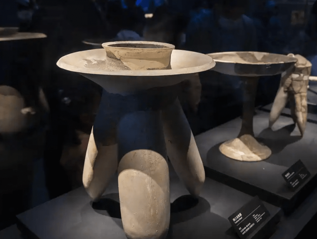 Tripod Pottery Cooking Vessel