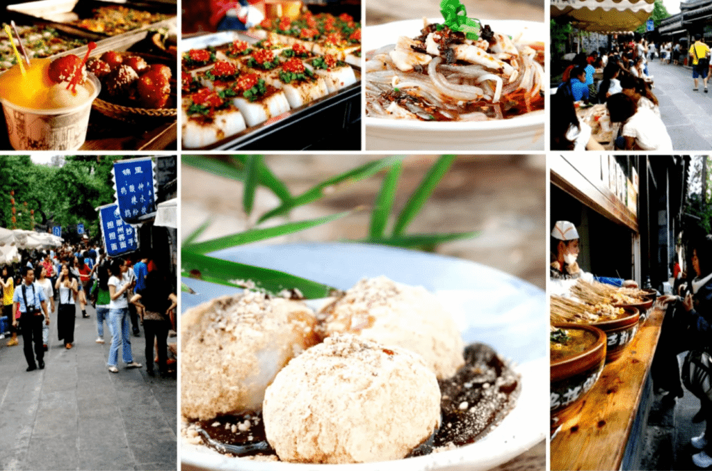 Collations et aliments locaux populaires de Jinli