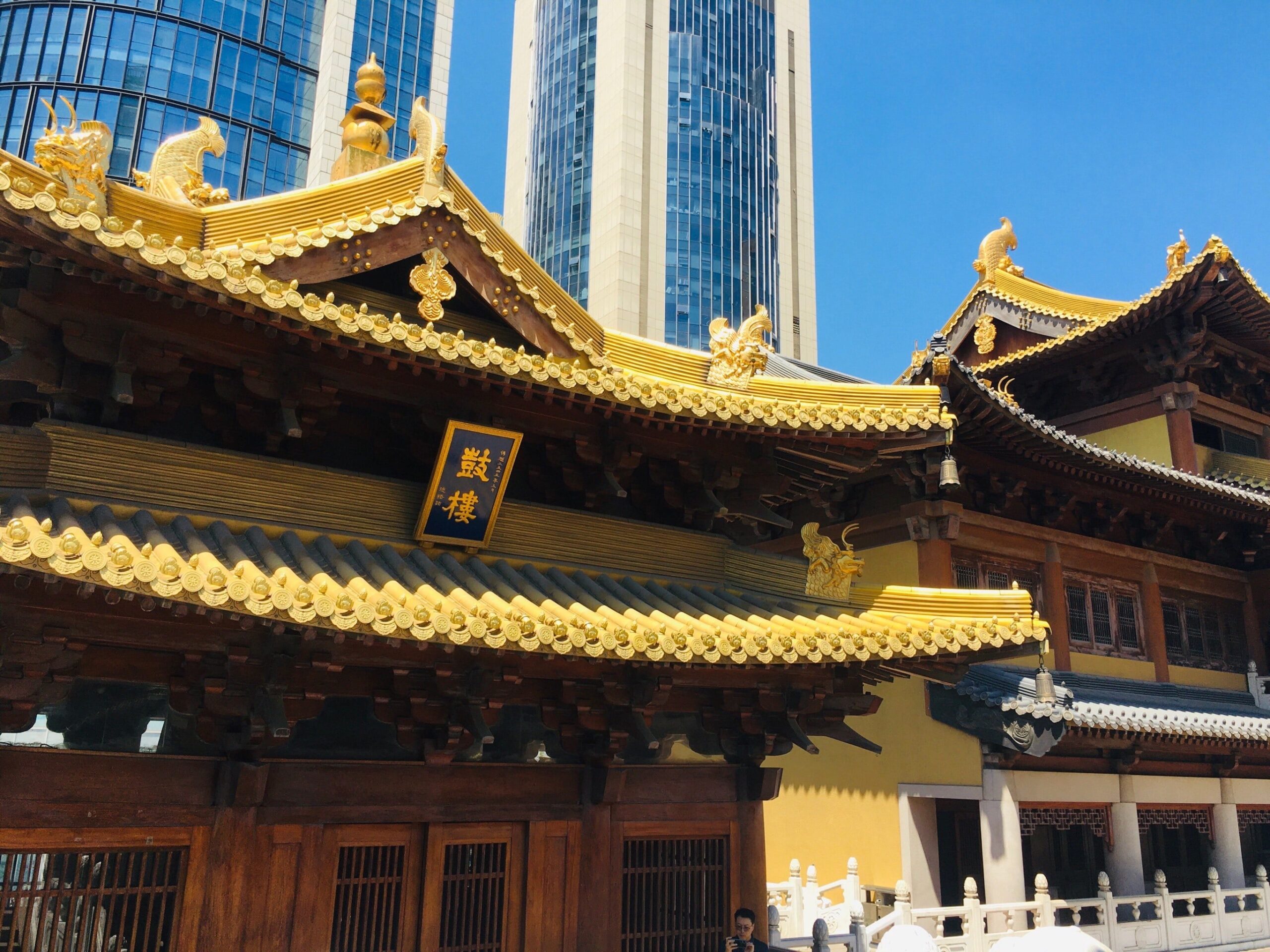 Architecture du temple de Jing'an