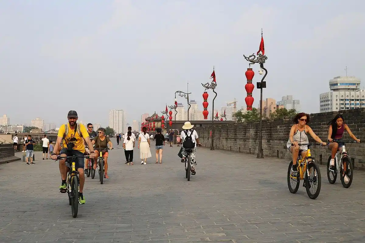Cyclisme sur la muraille de Xi'an