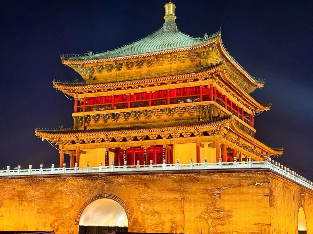 Muraille de Xi'an la nuit
