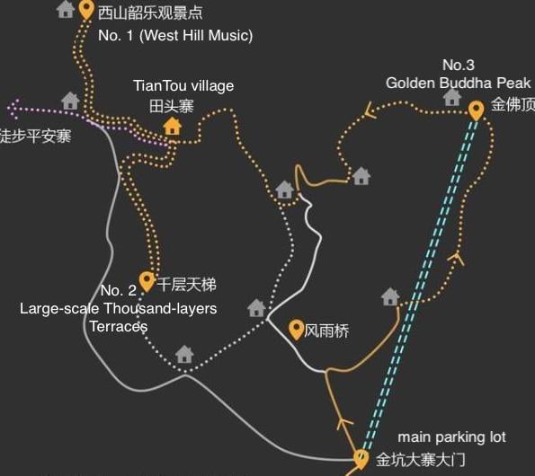 Terrazze Jinkeng - Mappa