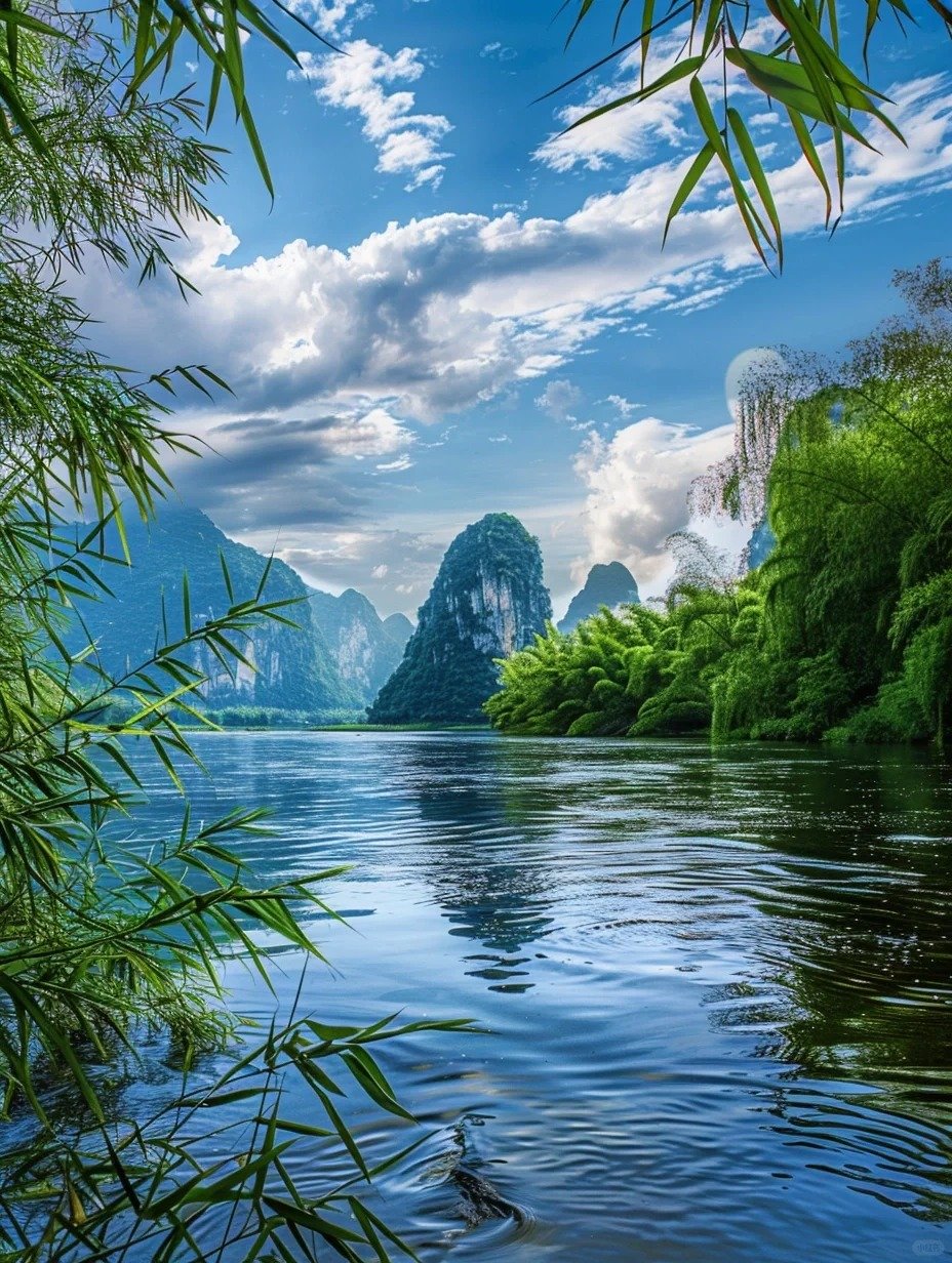 Río Li en primavera