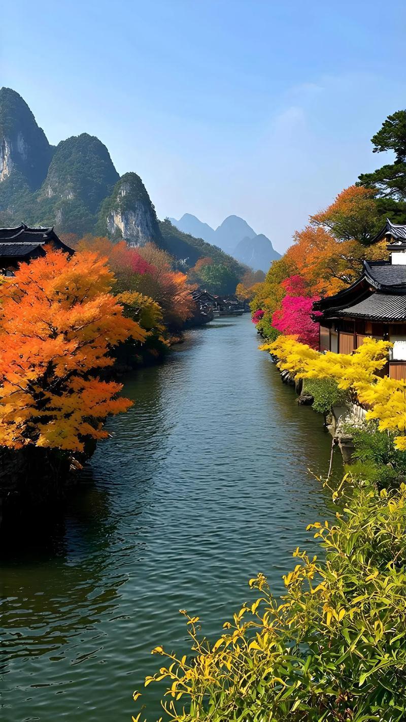 El otoño del río Li