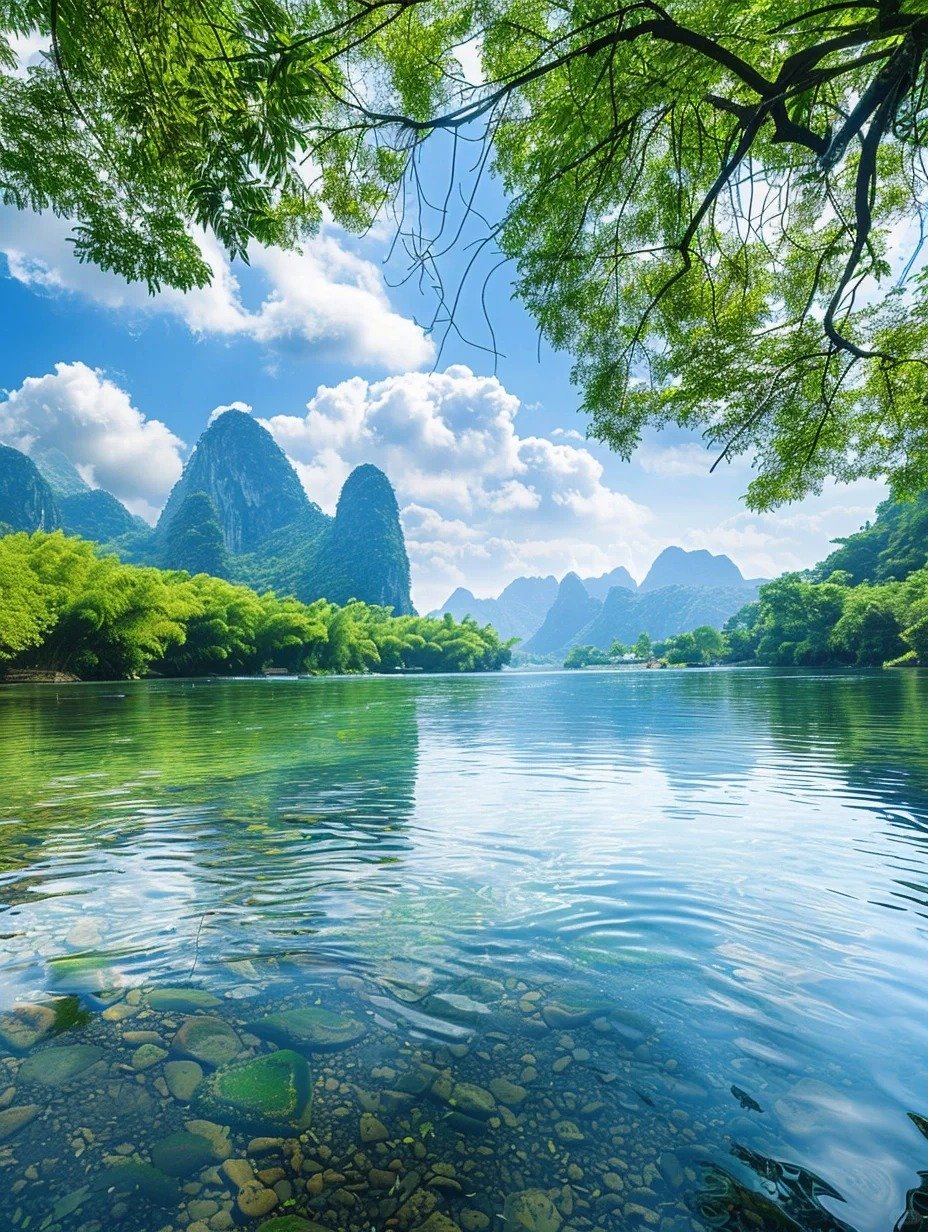 Río Li en primavera