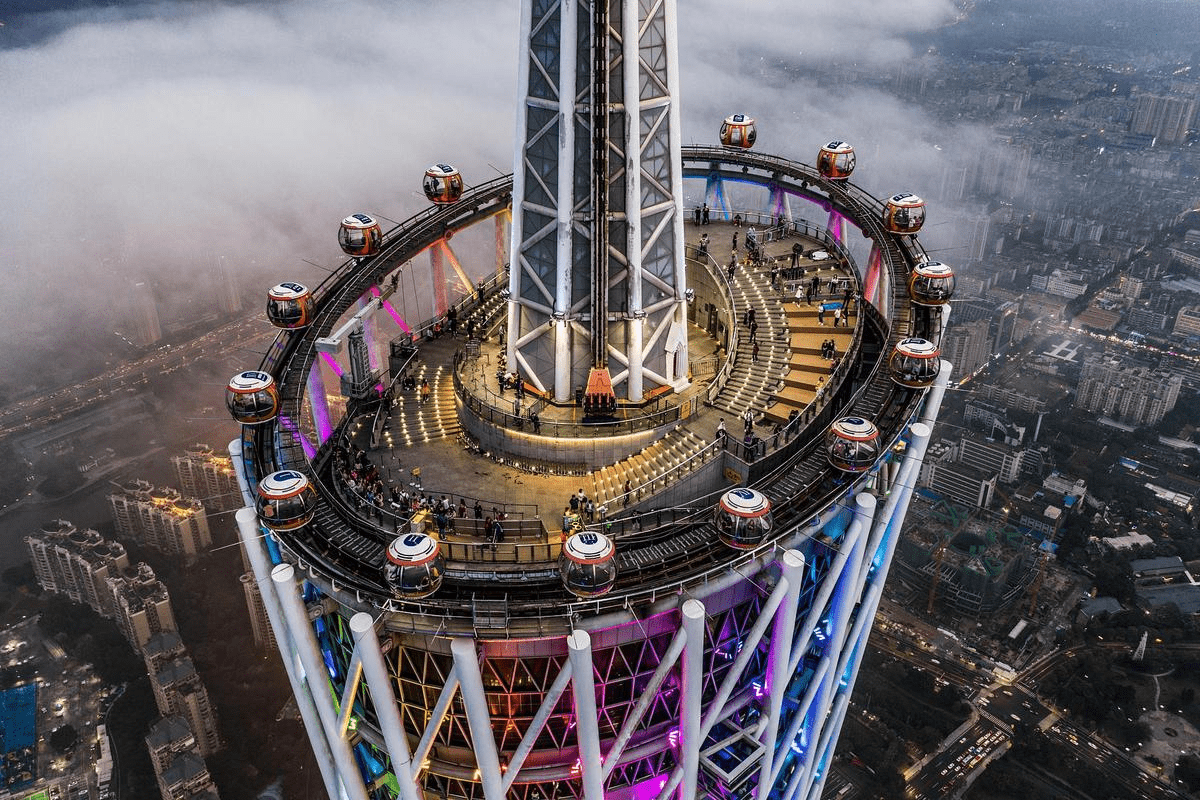 The Bubble Tram at Canton Tower